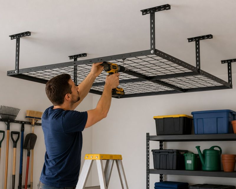 Ceiling Rack Installation in Rockville, MD