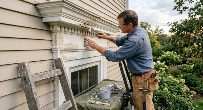 Exterior Window Molding Repair in Conroe, TX