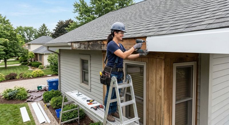 Garage Fascia Replacement in Alpharetta, GA